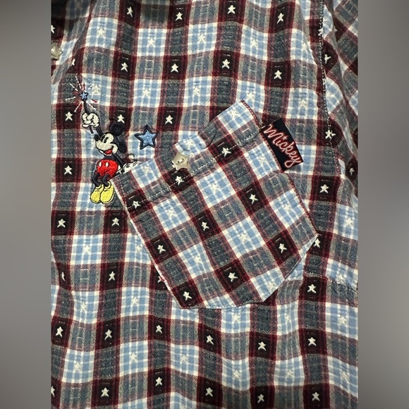 Disney Jerry Leigh Blue and Red Plaid Shirt size 22W/24W - Picture 4 of 16